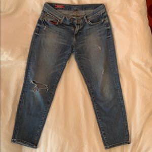 Accepting Offers!! Red engine ripped jeans